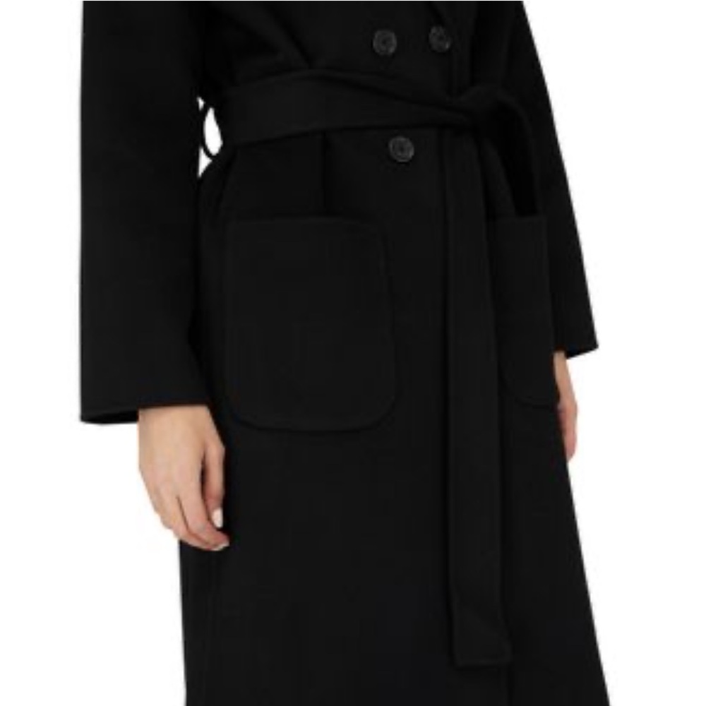 Anine Bing Black Double-Breasted Coat - Picture 2 of 5